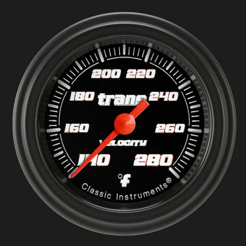 Velocity Black 2 1_8_ Transmission Temperature Gauge VS127BBLF